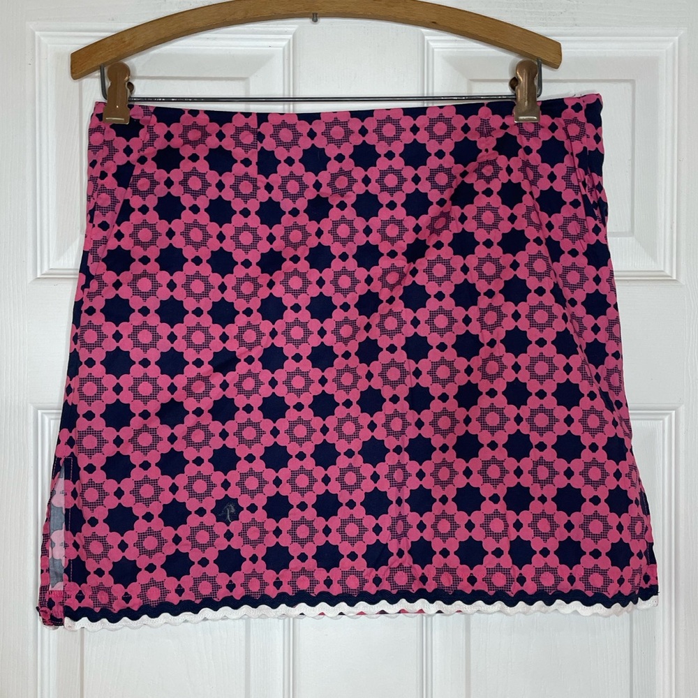 Golftini Wheels Up Ladies Pink/Navy Golf Skort - size 4